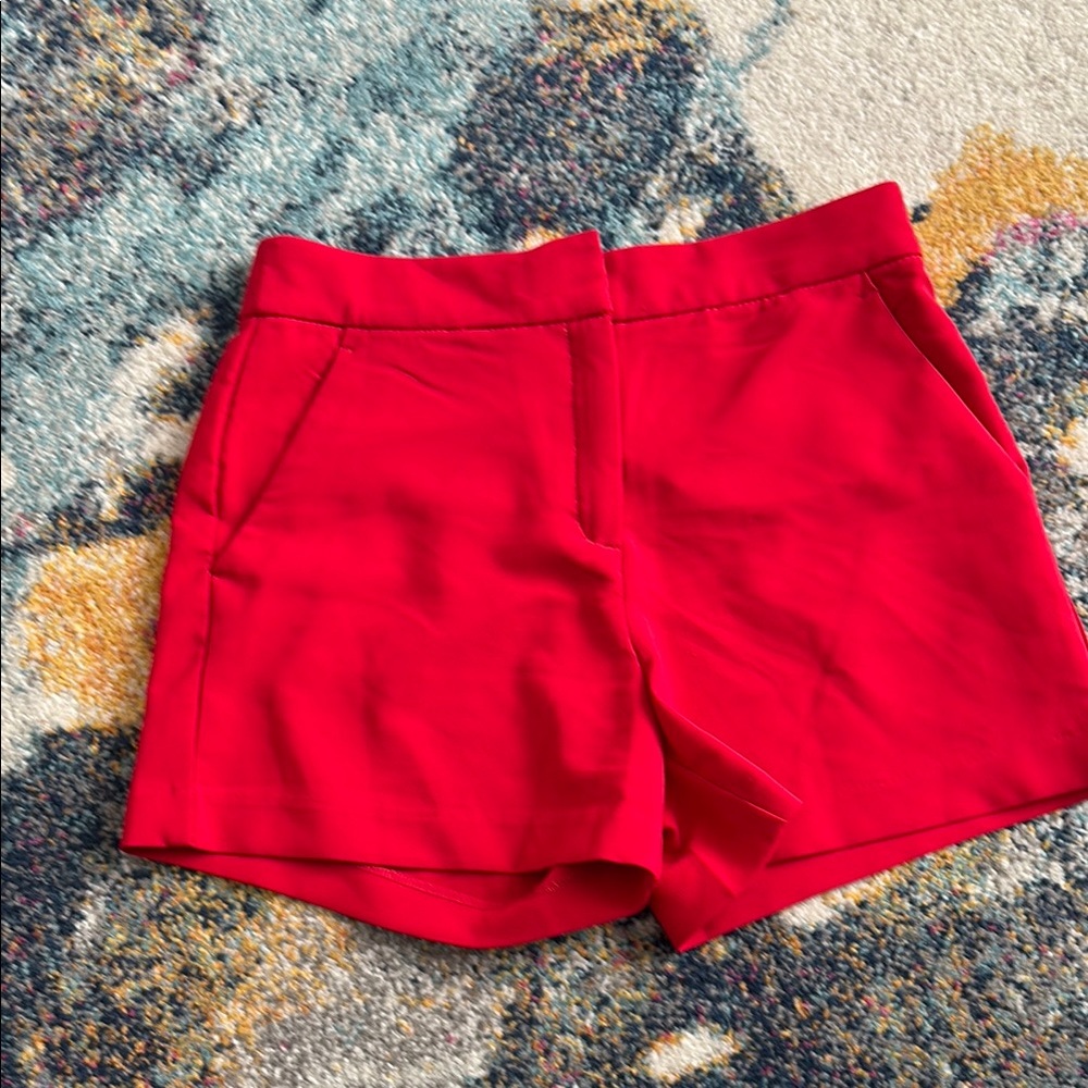 Dynamite Red High Waist Shorts